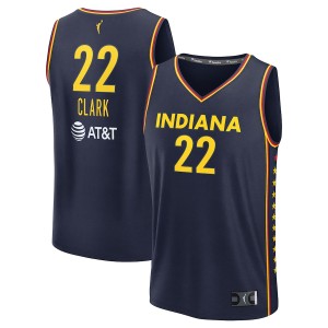 #22 Caitlin Clark Indiana Fever Men's Explorer Edition Fast Break Replica Jersey - Navy