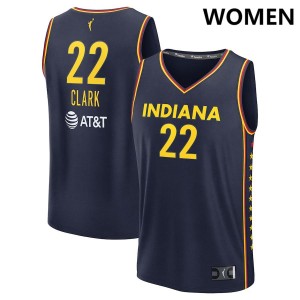 #22 Caitlin Clark Indiana Fever Women Explorer Edition Fast Break Alumni Jersey - Navy