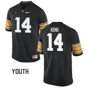 S-3XL Desmond King Iowa Hawkeyes #14 Youth Black Jersey