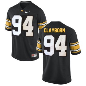Black #94 Adrian Clayborn Iowa Hawkeyes Jersey
