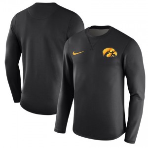 Iowa Hawkeyes Black Modern Nike Crew Neck Pullover Sweatshirt