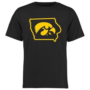 Iowa Hawkeyes College Tradition State Short Sleeve T-Shirt - Black