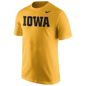 Wordmark Gold Iowa Hawkeyes T-shirt