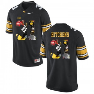 Anthony Hitchens Iowa Hawkeyes Jersey Black #31 Limited Football College Player Painting 