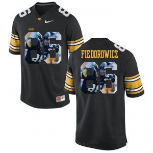 College Player Painting Black Limited Football #86 C.J. Fiedorowicz Iowa Hawkeyes Jersey