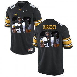 Christian Kirksey Iowa Hawkeyes Jersey Black #20 Limited Football College Player Painting 