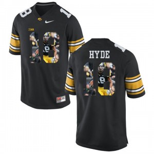 #18 Micah Hyde Black Limited College Player Painting Football Iowa Hawkeyes Jersey