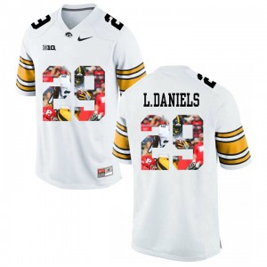 S-3XL Football LeShun Daniels Jr. Iowa Hawkeyes #29 Limited White College Player Painting Jersey