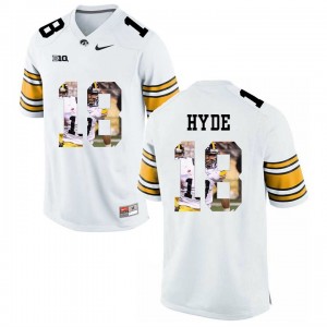 College Player Painting White Limited Football #18 Micah Hyde Iowa Hawkeyes Jersey