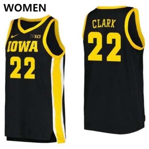 #22 Caitlin Clark Iowa Hawkeyes Women's College Basketball High School Jersey - Black