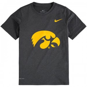 Youth Iowa Hawkeyes Performance T-shirt Anthracite College Legend 